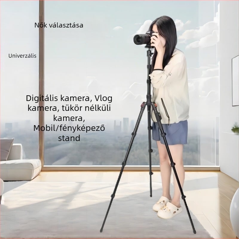 Yunteng 180 állvány gömbfejjel, alumíniumötvözet, 4 rész, teherbírás 3 kg, kompatibil Sony ZV-1 és ZV-E10