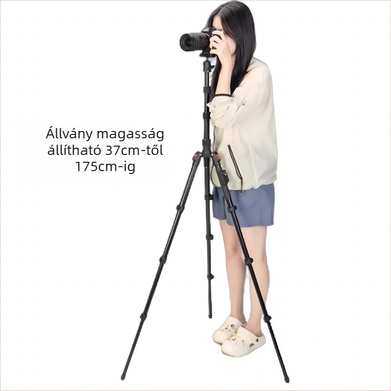 Yunteng 180 állvány gömbfejjel, alumíniumötvözet, 4 rész, teherbírás 3 kg, kompatibil Sony ZV-1 és ZV-E10