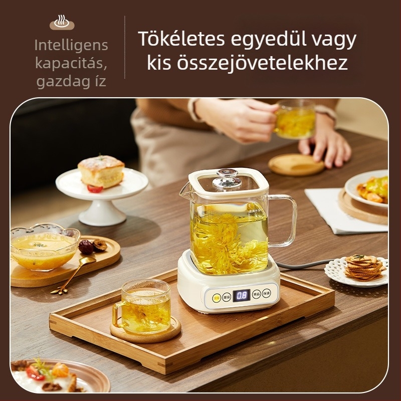Egészséges teáskanna üvegből, multifunkcionális, otthoni használatra, iroda vagy kollégium számára, 1 L kapacitás, teafőző, ajándék