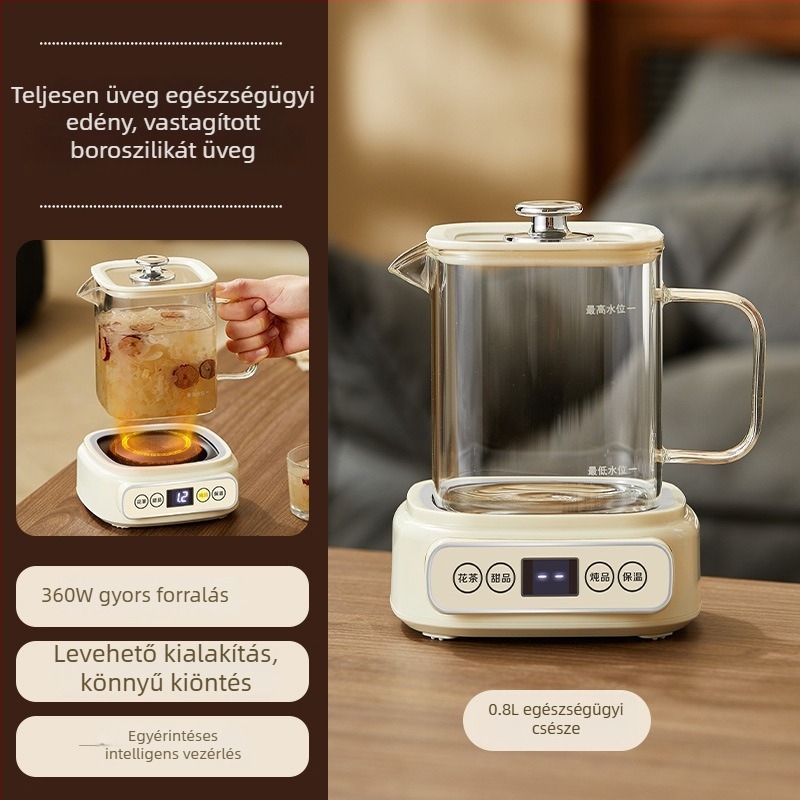 Egészséges teáskanna üvegből, multifunkcionális, otthoni használatra, iroda vagy kollégium számára, 1 L kapacitás, teafőző, ajándék