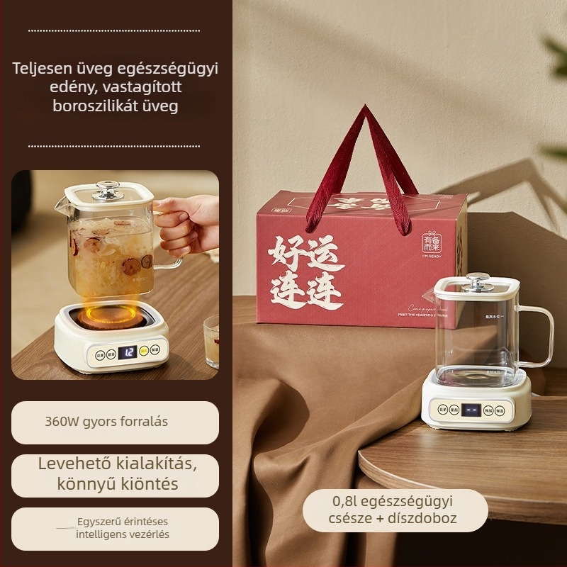 Egészséges teáskanna üvegből, multifunkcionális, otthoni használatra, iroda vagy kollégium számára, 1 L kapacitás, teafőző, ajándék