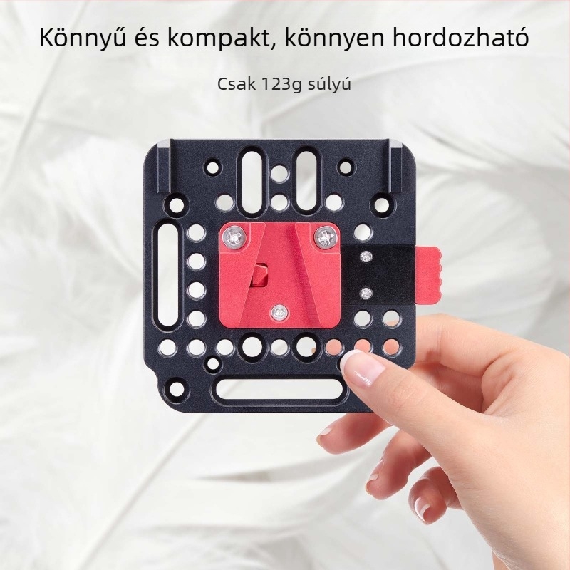 KC32 V-Mount gyorskioldó lemez, kamera akkumulátor lemez, alumíniumötvözet, 123 g