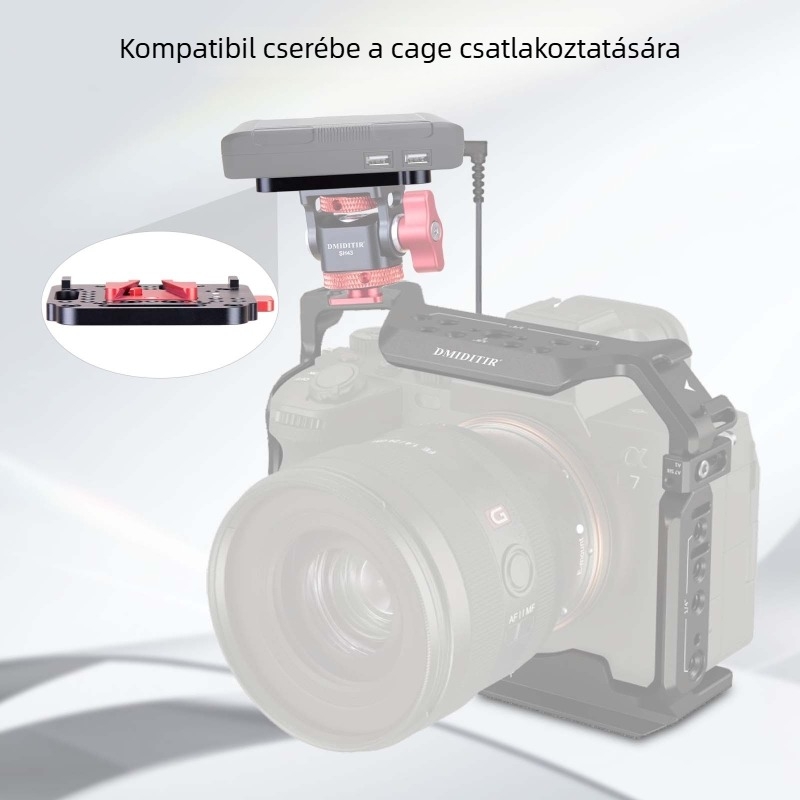 KC32 V-Mount gyorskioldó lemez, kamera akkumulátor lemez, alumíniumötvözet, 123 g