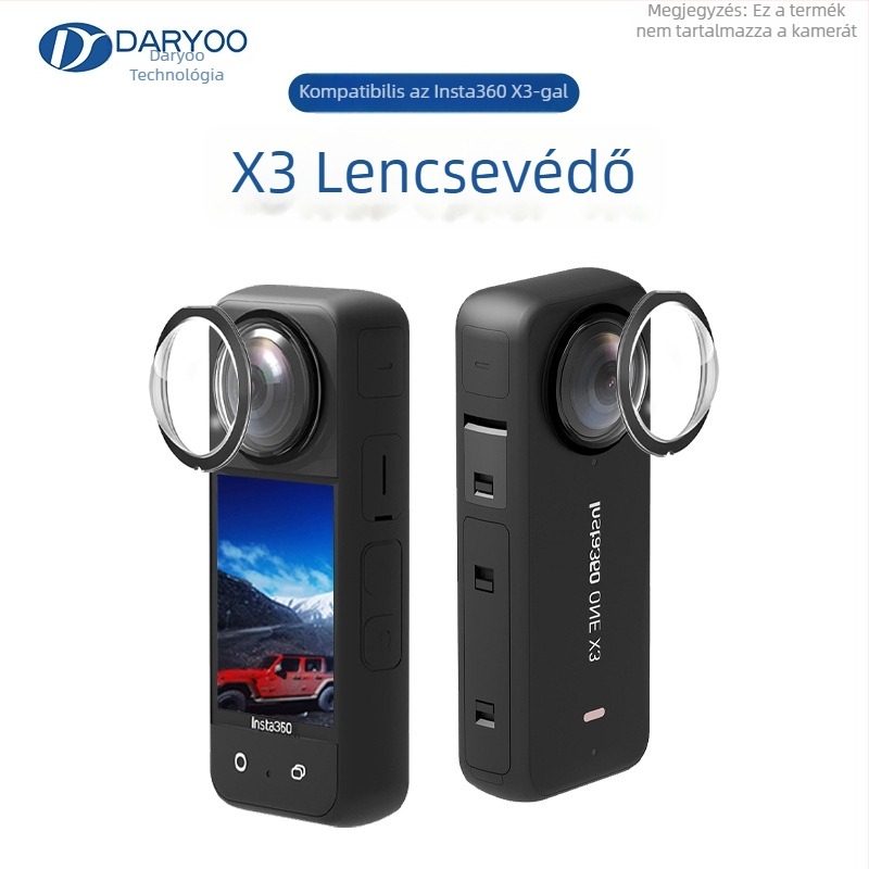 X3-01 PMMA védő lencse az Insta360 X2/X3-hoz, karcolásálló védelem