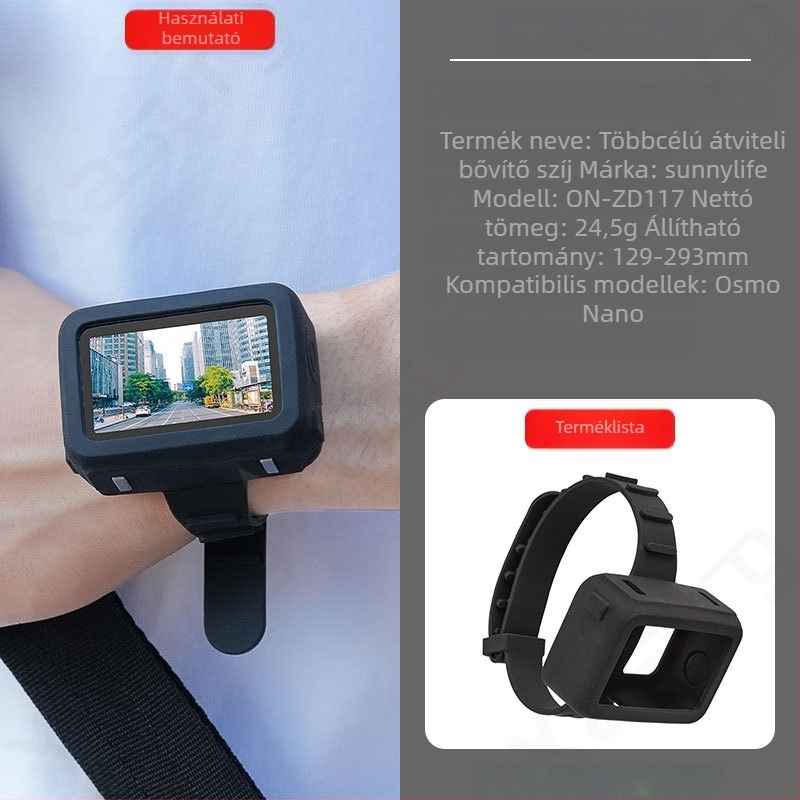Sunnylife Nano tie szilikon bővített csuklópánt DJI Osmo Nano-hoz