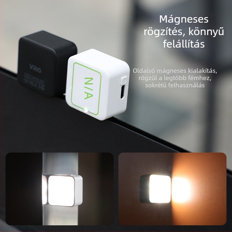 VRIG FD-02/01 Mágneses töltőfény DJI Action5-höz – Anyag: műanyag, PCB-verzió, mágnes; Kompatibilis az Action5-tel