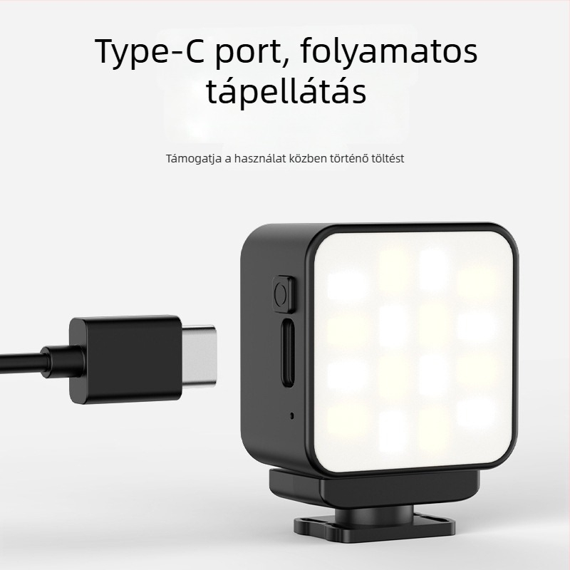 VRIG FD-02/01 Mágneses töltőfény DJI Action5-höz – Anyag: műanyag, PCB-verzió, mágnes; Kompatibilis az Action5-tel