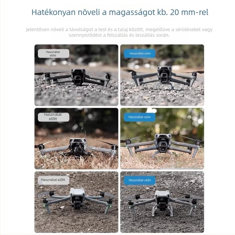 DJI Air 3S Tartozékok: Emelt háromlábú állvány és leszállási párna