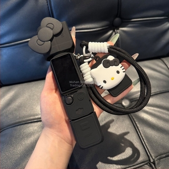 Macskadizájú szilikon védőtok DJI Pocket 3-hoz, lencse és gimbal védelme, karcolás elleni védelem