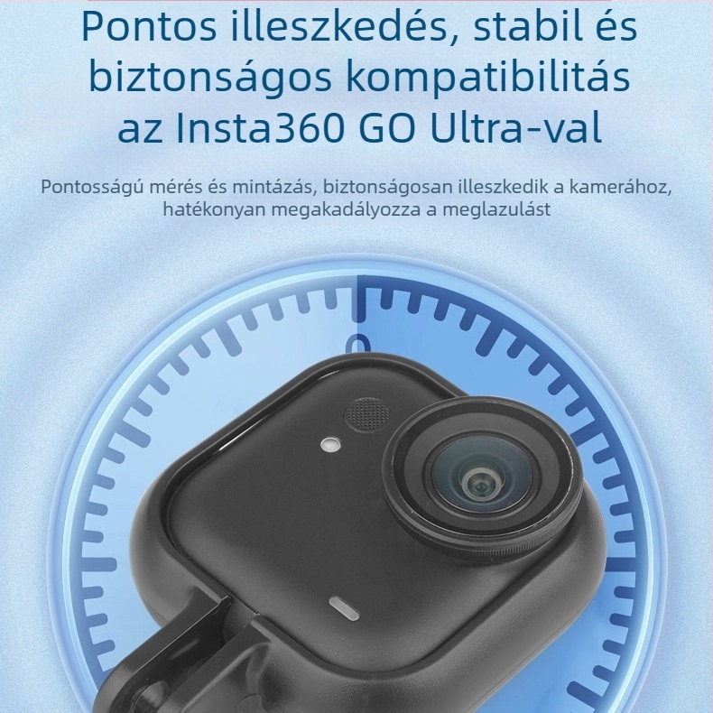 Insta360 Go Ultra Thumb kamera védőkeret - ABS anyag, kompatibilis a Go Ultra Thumb (különálló verzió), testre szabható logó, áruházi garancia