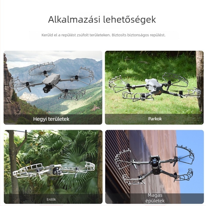 Brdrc propeller védőfedél DJI Air 3S-hez, ütközésgátló gyűrűvel, modell Ewb9843