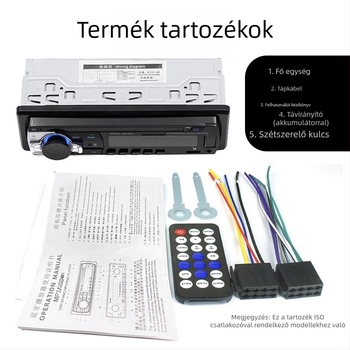 JSD-520 autó Bluetooth MP3 lejátszó Hands-Free és FM rádióval, USB/SD kártya támogatás