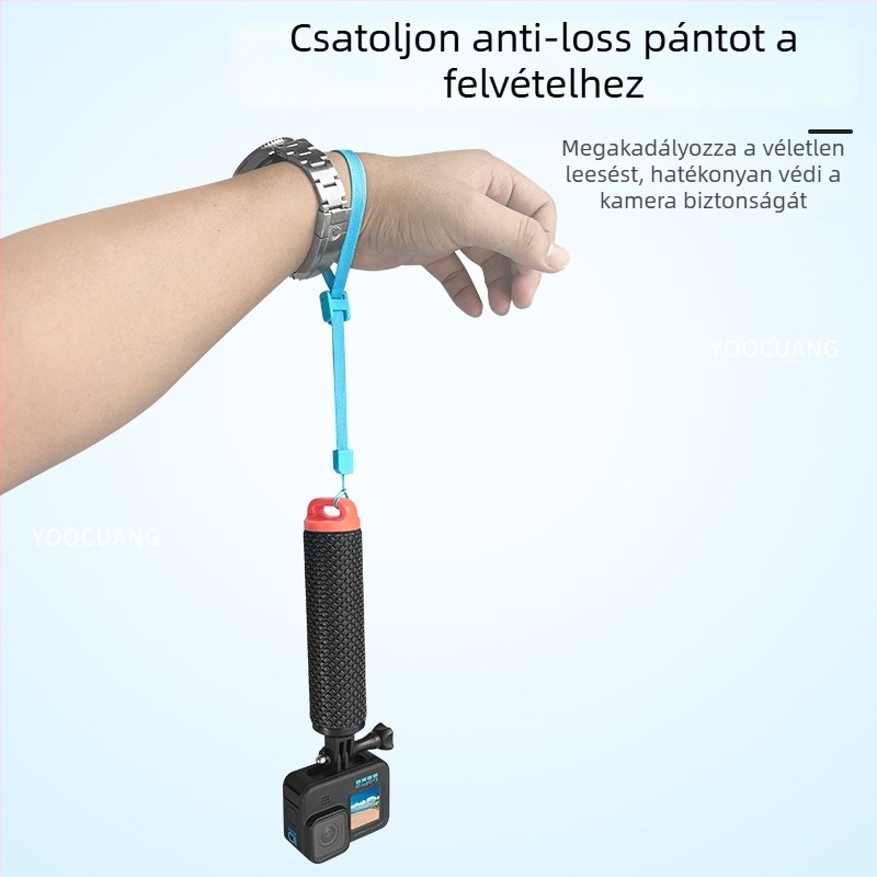 DJI Action 5 Pro/4/3-hoz készült úszó rúd – szilikon hüvely, vízálló házhoz tartozó kiegészítő (Kompatibilis: DJI Action 5 Pro/4/3; Modell: Buoyancy rod)