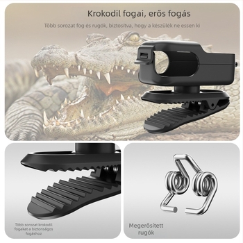 Osmo Nano forgó hátizsák-clip sportkamera rögzítő – mini gyorskioldó csipesz, modell On-j062, anyag műanyag