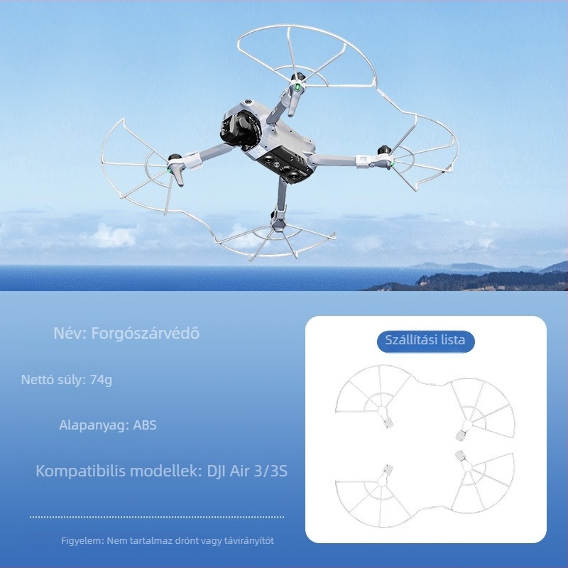 DJI Air 3S propeller védőburkolat – ABS anyag – kompatibilis a Mavic Air 3 védőgyűrűjével