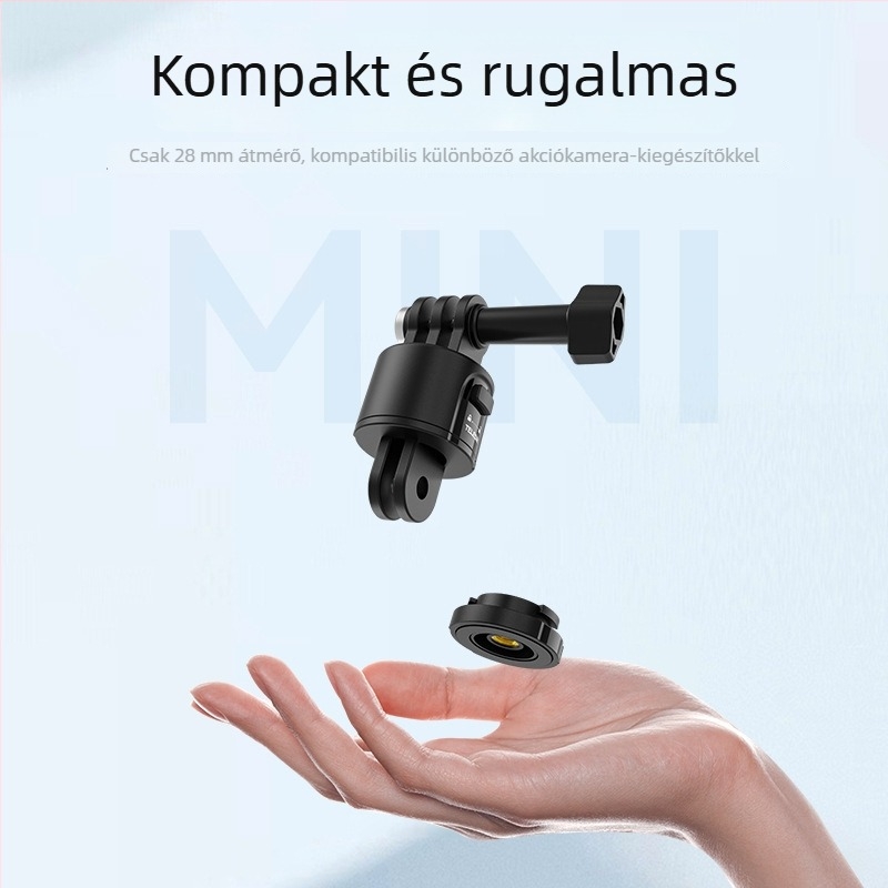 Taixun mágneses gyorskioldó adapter szett GoPro és Action kamerákhoz, 1/4 hüvelykes menet, univerzális