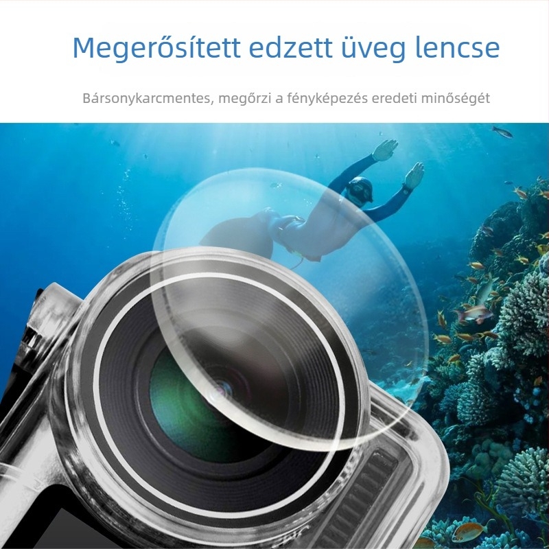Vízálló érintőképernyős hátsó burkolat DJI Osmo Action 4/Action 3-hoz, 2036-os modell, nagy átláthatóságú korrózióálló PC (Bayer 2805)