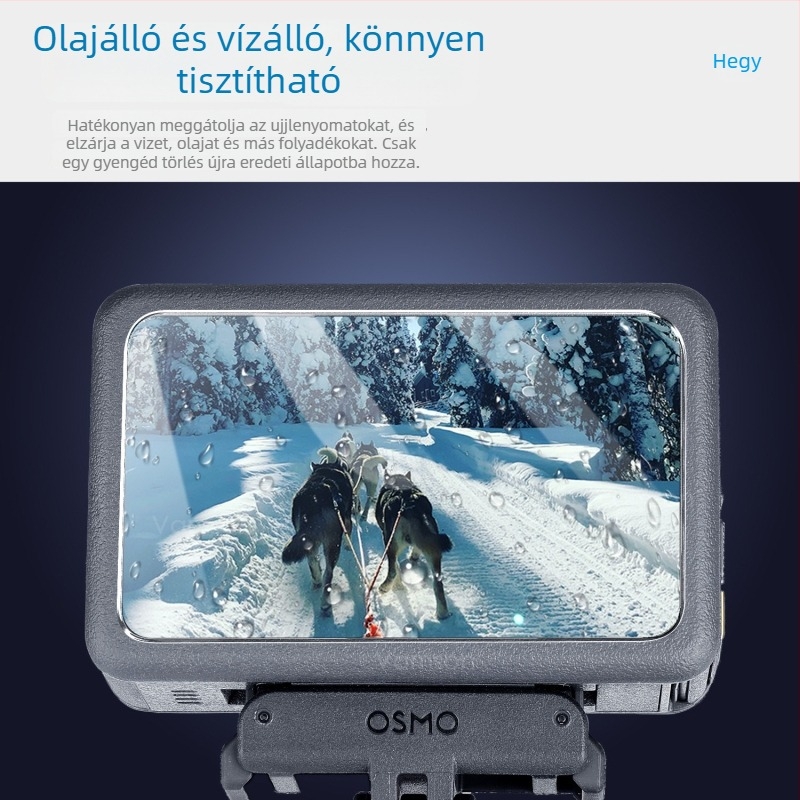 DJI Osmo Action 6 kijelzővédő készlet – Edzett üveg a front- és hátsó kijelzőhöz és a lencséhez (Action6/6Pro kompatibilis)