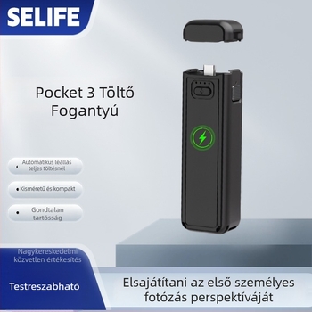 DJI Pocket3-höz készült töltőkezelő (SLF-37) – ABS/PC tűzálló burkolat és szilikon