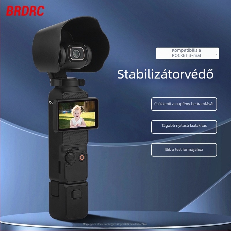 DJI Osmo Pocket 3 lencséhez antireflexiós védőfedél és napárnyékoló sapka – kiegészítő