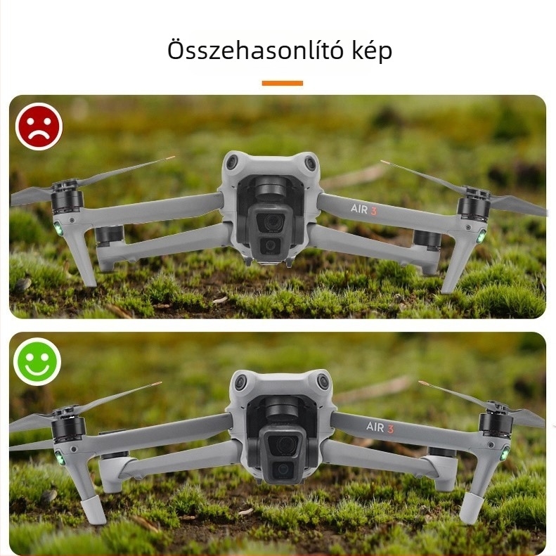 DJI Air3/3S leszálló lábvédő talpbetétek, por- és karcolásvédő burkolat, kopásálló kiegészítő a lábakhoz
