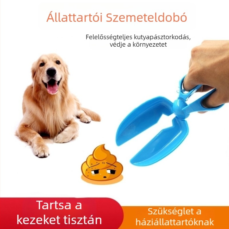 olló típusú ürülékgyűjtő macskáknak és kutyáknak – klipsz-stílusú tisztítóeszköz (toalett kategória)