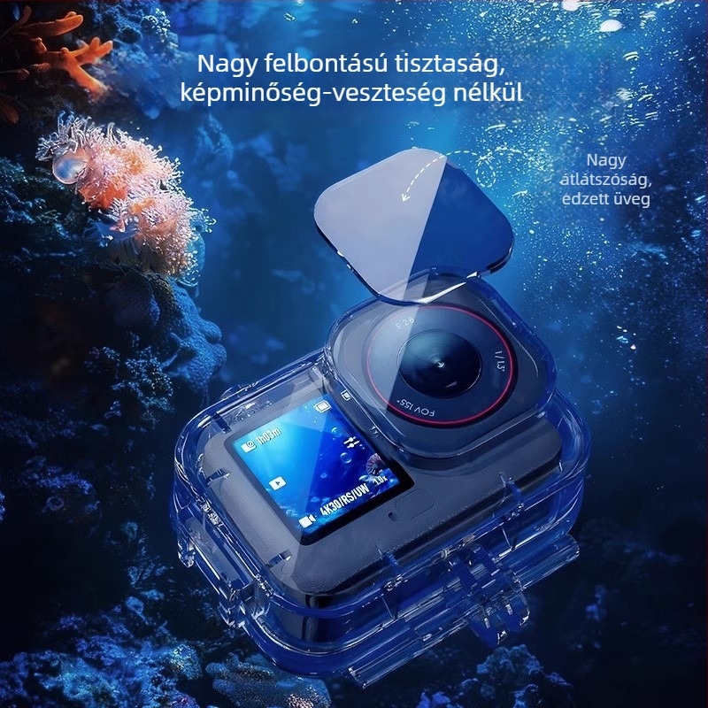 DJI Action6 vízálló tok (70 m mélyvíz, ABS anyag, ütésálló, merülő tok)