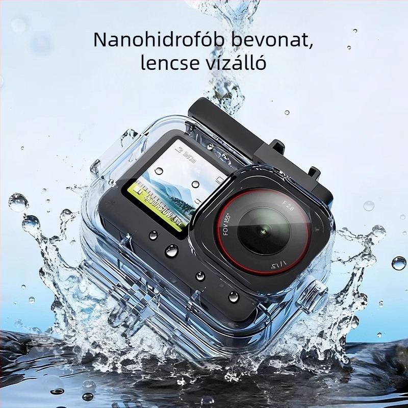 DJI Action6 vízálló tok (70 m mélyvíz, ABS anyag, ütésálló, merülő tok)
