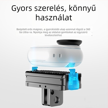 Insta360 GO Ultarhoz készült mágneses alap - alumínium ötvözet + kétkaros mágneses adapter - Kompatibil GO Ultar