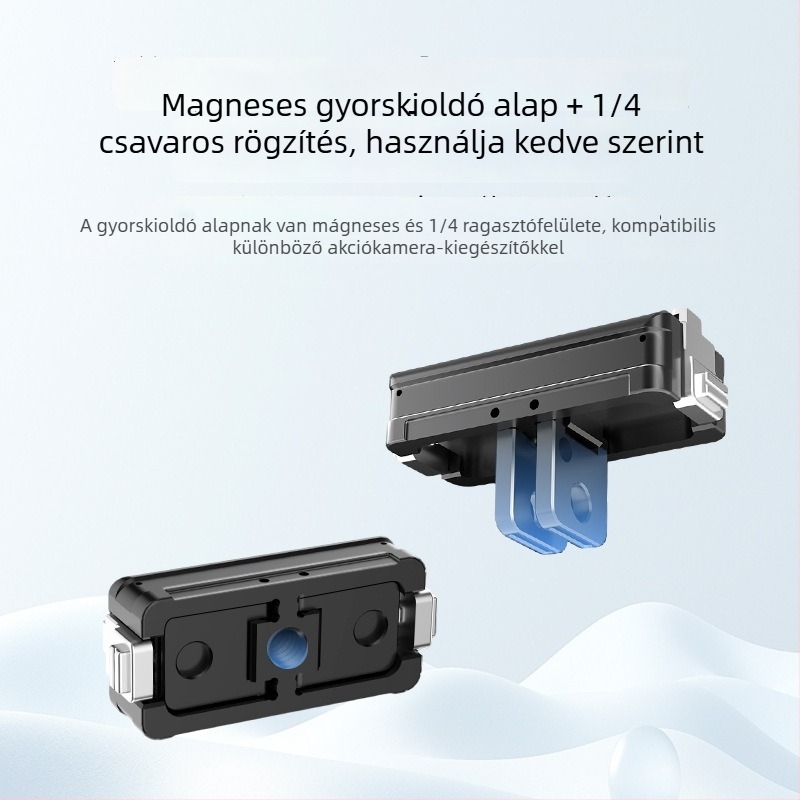 Insta360 GO Ultarhoz készült mágneses alap - alumínium ötvözet + kétkaros mágneses adapter - Kompatibil GO Ultar