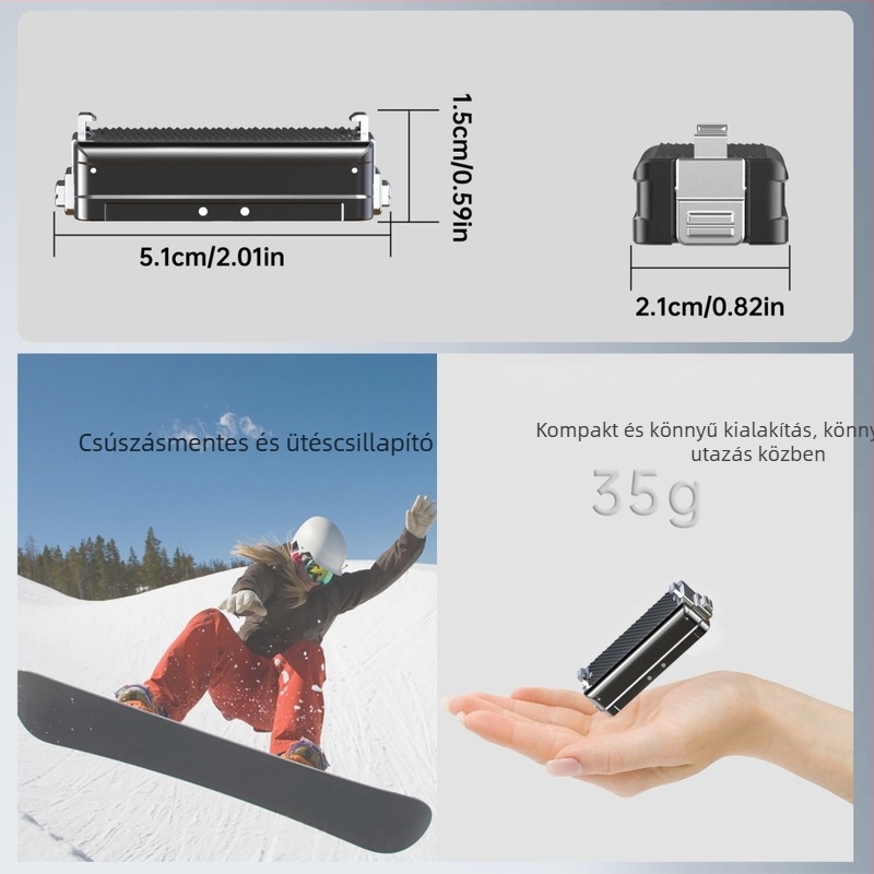 Insta360 Go3-hoz alumíniumöntvözet mágneses alap tartó 1/4 hüvelykes csavarfurattal (IN137)