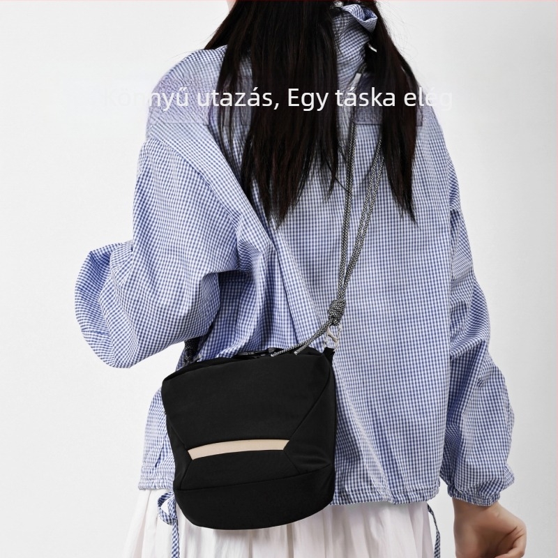 Crossbody kamera táska Fujifilm mirrorless és Canon számára – ultra könnyű nylonból készült védőtok poliészter béléssel