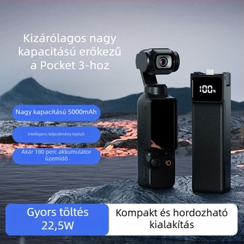 DJI Pocket 3 akkumulátoros fogantyú — ABS ház, 3C tanúsítvány