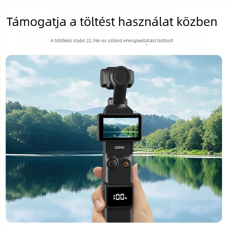 DJI Pocket 3 akkumulátoros fogantyú — ABS ház, 3C tanúsítvány