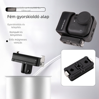 Insta360 GoUltrahoz univerzális mágneses gyorskioldó alap — mini hordozható alumíniumötvözet alap