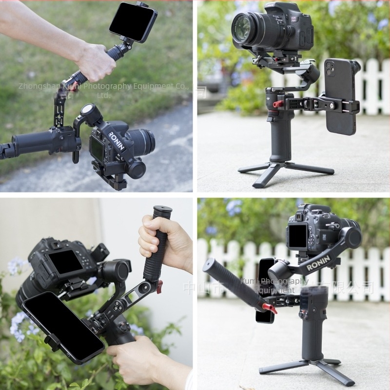 DJI RS2/RS3 stabilizátorhoz Pot típusú fogantyú, alumíniumötvözet, állítható, többfunkciós