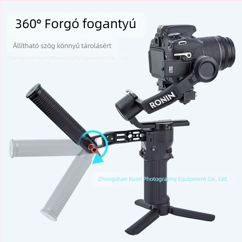 DJI RS2/RS3 stabilizátorhoz Pot típusú fogantyú, alumíniumötvözet, állítható, többfunkciós