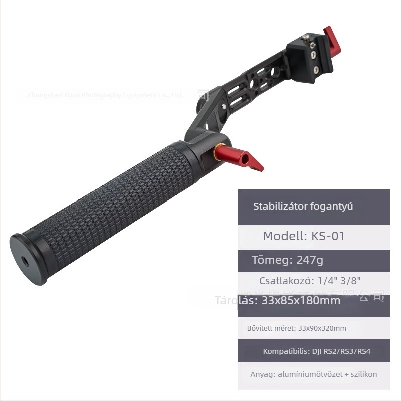 DJI RS2/RS3 stabilizátorhoz Pot típusú fogantyú, alumíniumötvözet, állítható, többfunkciós