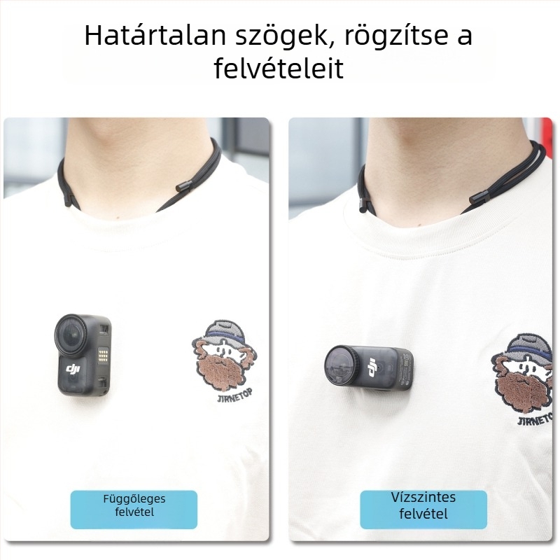 kipye Mágneses bővítő pánt DJI Nano akciókamera számára — műanyag + magnet, rejtett gyorskioldó alap