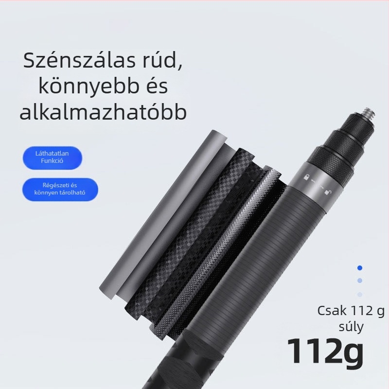 Szénszálas selfie bot általános használatra