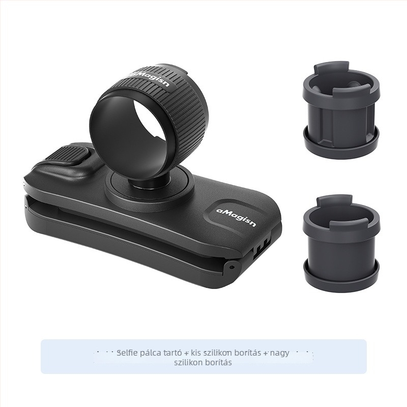 Akciókamerákhoz való selfie stick tartó – Amagisn amy, ABS+szilikon, kompatibil Insta360, DJI, GoPro