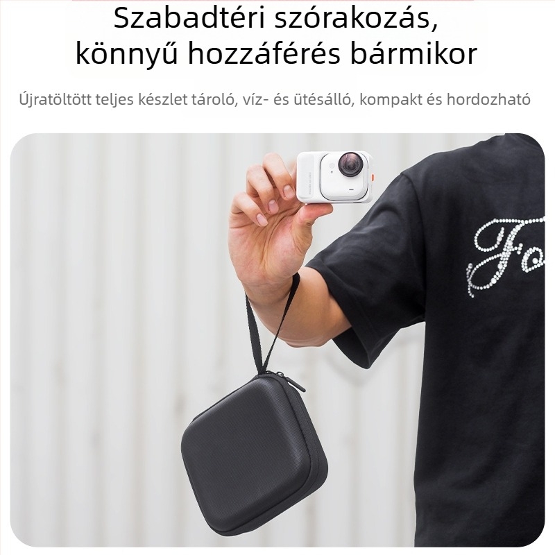 Insta360 GO Ultra EVA tároló tok – könnyű, ütésvédelmes, hordozható, kompatibilis GO Ultra-val, EVA anyag, logó nyomtatás elérhető