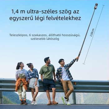 Vrig Akciókamera Selfie Stick TP-21 — Univerzális sportkamerákhoz, Műanyag