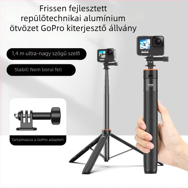 Vrig Akciókamera Selfie Stick TP-21 — Univerzális sportkamerákhoz, Műanyag