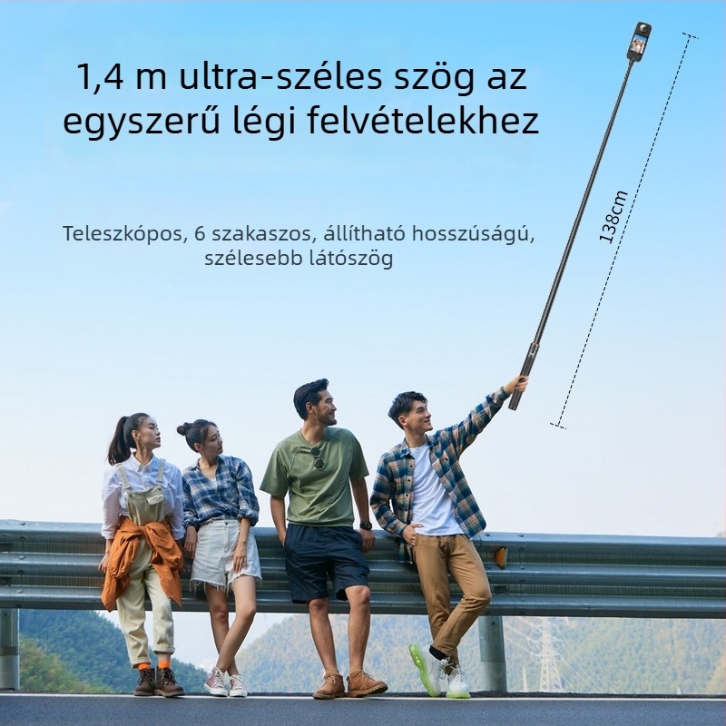 Vrig Akciókamera Selfie Stick TP-21 — Univerzális sportkamerákhoz, Műanyag