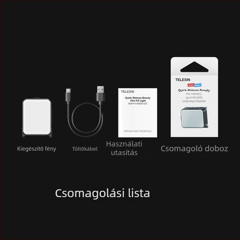 Taixun AC LED világítás DJI Action 3/4/5 Pro mágneses gyorskioldó tartóval