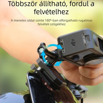 Motorkerékpár szélvédő tartó akciókamerákhoz, alumíniumötvözetből készült klipsz, DJI 360 kiegészítő