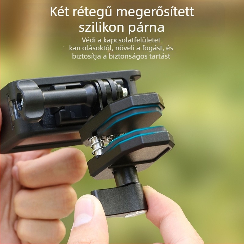 Motorkerékpár szélvédő tartó akciókamerákhoz, alumíniumötvözetből készült klipsz, DJI 360 kiegészítő