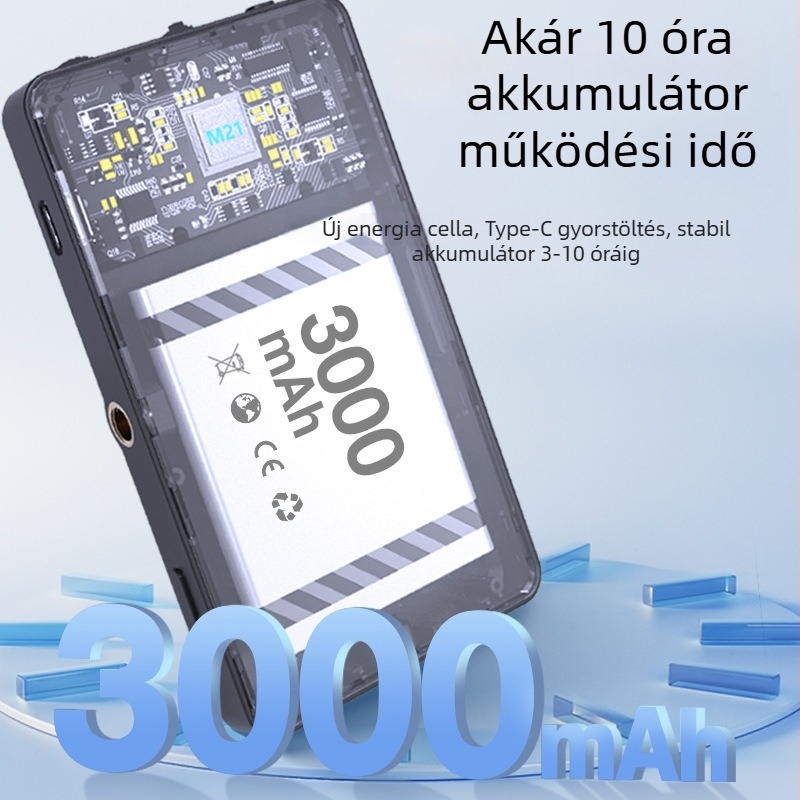Pocket Light M21 — Hordozható fotózási kitöltő fény, 6W, 3.7V, 2500-9000K, fényerő állítható, lítium akkumulátor