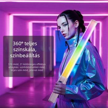 Állon világító rúd portréfotózáshoz, hordozható LED lámpa független energiaforrással és állítható fényerővel